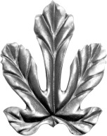 OCEĽOVÉ FÍGOVÉ LISTY MALÉ KOVANÉ PRVKY 50.186 H140XL110 2.5MM