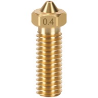 V6 VOLCANO NOZZLE MOSADZ 0,4 mm 1,75 mm M6 3D TLAČ