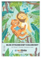 BLOK NA KRESLENIE A4 10 FAREBNÝCH PODLOŽKOV FARBENÝCH V KREATÍNOM