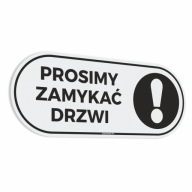 Nálepka - Zatvorte dvere 8x20
