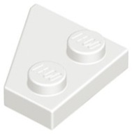 LEGO tanierový klin 2x2 pravý biely 6132204 24307