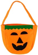 Halloweenske kostýmy z tekvice v taške
