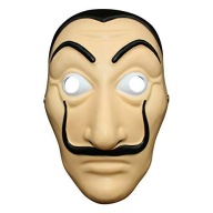 BELLA CIAO Salvador Dali maska ​​​​na tvár s elastickým pásom maskovacieho oblečenia z filmu