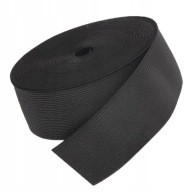Gumový plochý úplet na šitie odevov 8cm Čierna - 80mm