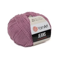 50g priadza, 55% bavlna 45% akryl, YarnArt Jeans špinavá ružová 65