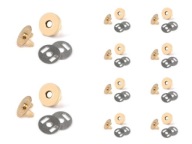 MAGNETICKÉ UZAVORENIE TAŠKY zlatá 18mm 10 ks