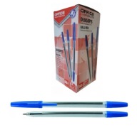 Guľôčkové pero Office Products 1,0 mm modré x 50