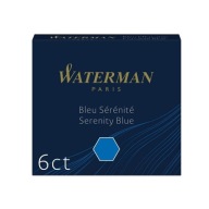 Atramentové perá Waterman, 6 ks, modré