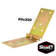 Stavebný záves 60x200 mm pre závesy brány POZINKOVANÉ