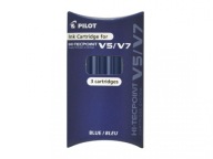 Kazety pre PILOT V5 a V7 Cartridge modrá, 3 ks