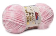 HIMALAYA HRUBÁ priadza DOLPHIN BABY COLORS 80424 ružová a biela