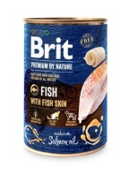 BRIT Premium By Nature Fish vlhké krmivo pre psov s rybami 400g