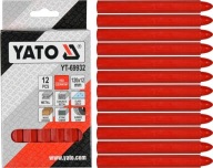 YATO TECHNICKÁ CHALK NA ZNAČENIE ČERVENÁ 12 KS