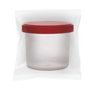 Nádoba na moč s uzáverom, sterilná, 120 ml