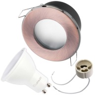 HALOGÉNové svietidlo hermetický stropný podhľad + GU10 LED žiarovka 1,5W