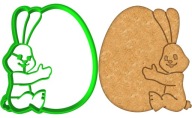 VEĽKONOČNÁ formička Vykrajovačka na perníčky EASTER Bunny Egg