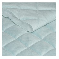 PREŠÍVANÝ VELVET ROMBY VELVET 0,5 MB Sky Grey / Mint Grey