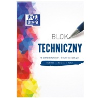 Technická podložka Oxford A4, 10 listov, biela
