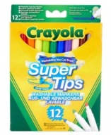 UMÝVAJÚCE VÝLETY, HRUBÉ A TENKÉ, 12 CRAYOLA
