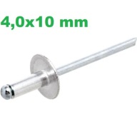Alu trhací nit s veľkou hlavou 4,0x10mm / 50 kusov