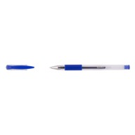 Gélové pero 0,3 mm D.Rect 2603 modré s uzáverom, gumeným úchopom, 1 ks.