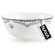 Miska MISKA na polievku, vločky, šaláty, snacky, porcelánová miska na šalát, 600 ml