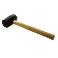 Gumové kladivo 50mm/340g, drevená rukoväť TOPEX