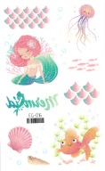 Umývateľné tetovanie pre deti GLITTER MERMAID EG016