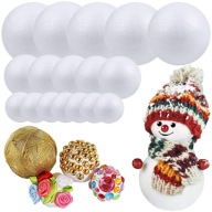 MIX STYROFOAM BALLS BALLS BALLS BALL sada 17 ks