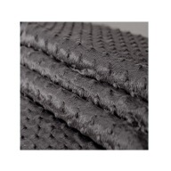 Fleece, materiál MINKY 27 - tmavosivá, mäkká