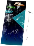 Hotové náväzce POWER pre Method Feeder na pletenej šnúre s ihlou, veľkosť - 12
