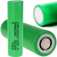 SAMSUNG CELL LITHIUM-ION BATÉRIA Li-Ion INR18650 25R 2500 mAh 1PC