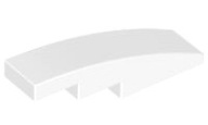 LEGO ELEMENT- Slope Curved 4 x 1 Biela / biela 61678 2 ks NOVINKA