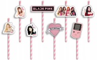 NARODENINOVÉ SLAMKY s POSTAVMI - BLACKPINK KPOP POP NARODENINY - 8 ks.