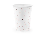 Dot poháre, biele, 260 ml
