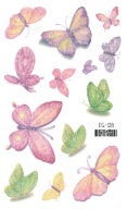 Umývateľné tetovanie pre deti GLITTER BUTTERFLIES EG128