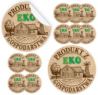 Nálepky Etikety Produkt z EKO farmy 48x