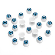 Oči pre hračky plastové 12x6mm 10 párov