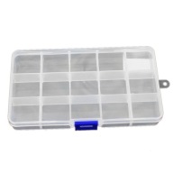 Organizérový kontajner, box na skrutky, 15 priehradiek