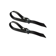 2x Popruh na zapínanie s prackou 35 cm, čierny