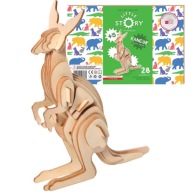 Malý príbeh Drevené puzzle 3D model - Klokan
