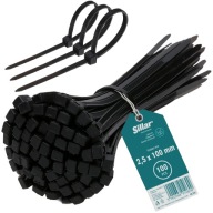 100x Trityty káblové pásky, káblové svorky, zipsy, pevné káblové pásky, 2,5x100