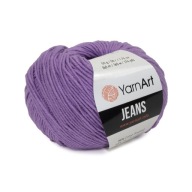 50 g priadze, 55 % bavlna 45 % akryl, YarnArt Jeans fialová 72