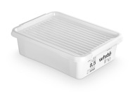 Organizér na kontajnery s krytom 8,5 l Biely