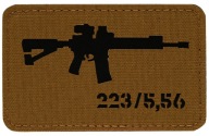 Nášivka na znak AR-15 223/5,56 laserom rezaný Coyote/Black M-Tac