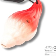 mini OCARINA keramická SHELL červená 6-dierkové noty