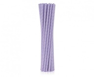 LILA PAPIEROVÉ SLAMKY SO VZOROM 12KS 20 CM