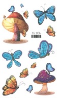 Umývateľné tetovanie pre deti GLITTER BUTTERFLIES EG006
