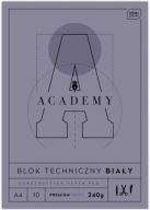 Technický blok A4 10k biely Interdruk ACADEMY