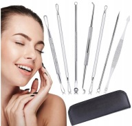 7x LYŽIČKA NA ODSTRAŇOVANIE BLACKhead SET LYŽIČKA